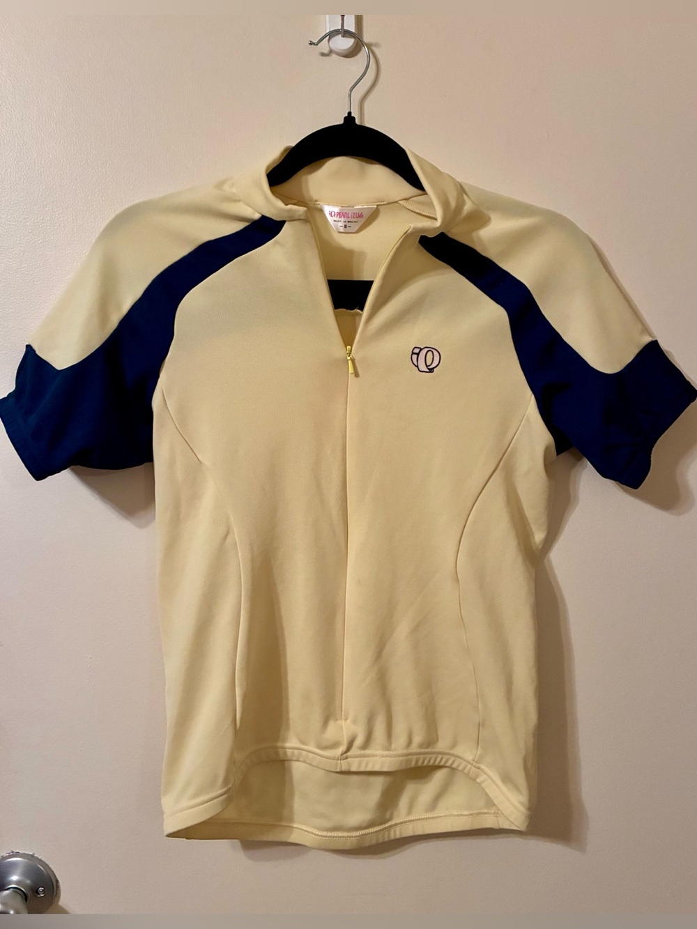 Vintage Pearl Izumi Ultra Sensor Short Sleeve Cycling Jersey 7/8 Zip Yellow S